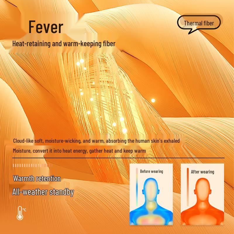 MINISO Men's Heavyweight Plush-Lined Stand Collar Winter Jacket