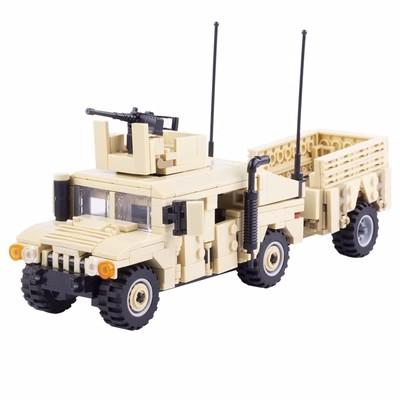 WK2 US Hauptkampfpanzer M26 M12 gepanzertes Fahrzeug Militärisches Sanitätsfahrzeug Schnellboot Kriegsszene Kofferträger Ziegel Spielzeug Jungen Geschenk