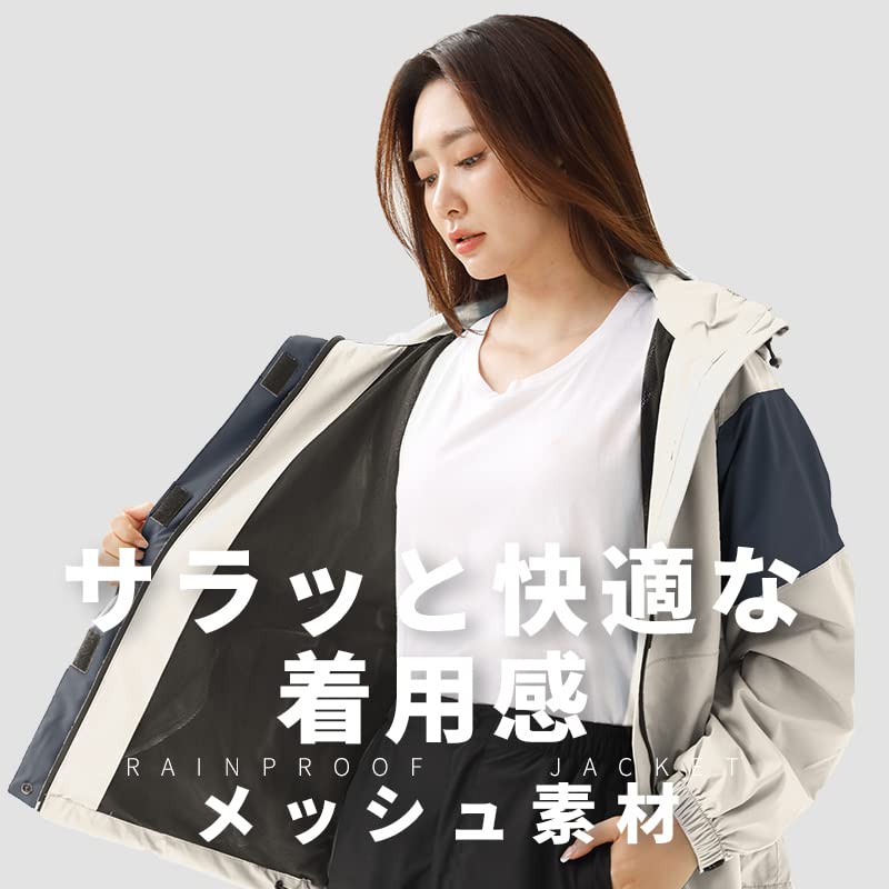 Rainwear Set and and Windproof Golf Easy to Move Mountain and Perfect for Rainy Season Women's (Top Bottoms) Water-Repellent, Breathable,