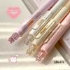 4pcs Creative Cat Style Gel Pen 0.5mm Quick Dry Writing Pen Press Pen Clip Gel Pen Office Supplies Black Gel Pen