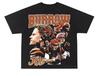 Joe Burrow T-Shirt Football Shirt Black Cotton Unisex Allsizes