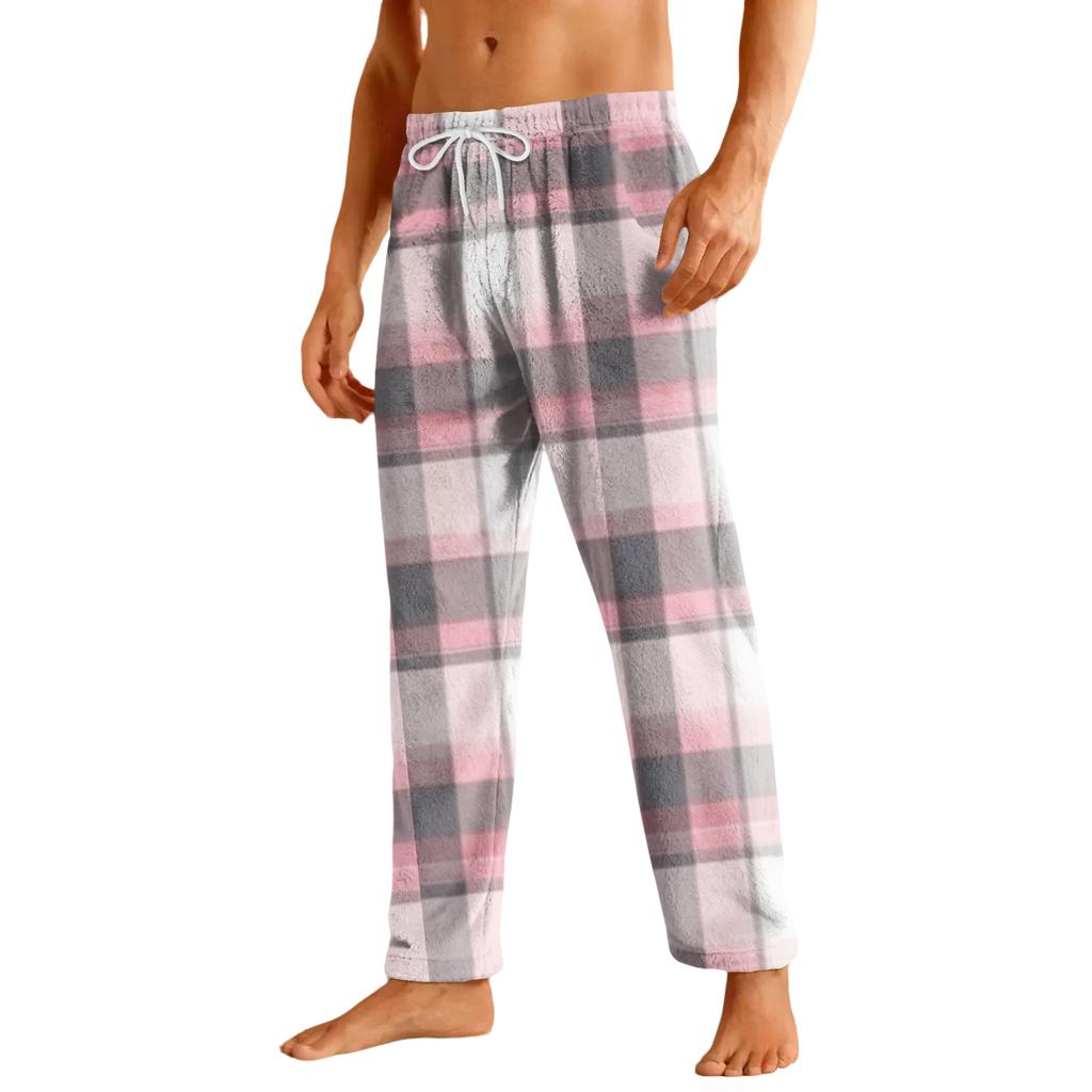 Men's Home Soft Pajama Pants Drawstring With Pockets Casual Sports Pants