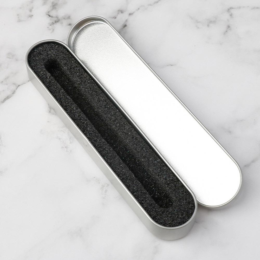 Rectangular Pen Box with Sponge Lining Pencil Case Portable Tin Box  Home Storage