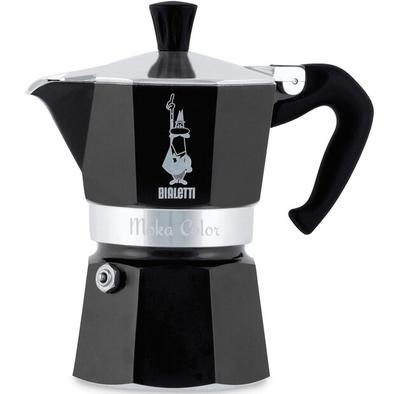 Bialetti Moka Express Coffee Maker for 6 Cups Black