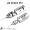 Mini Mașină de Găurit Electrică 555 cu Mandrine Duble (0,6~6mm/0,3-4mm) - Ideal pentru proiecte DIY și șlefuire