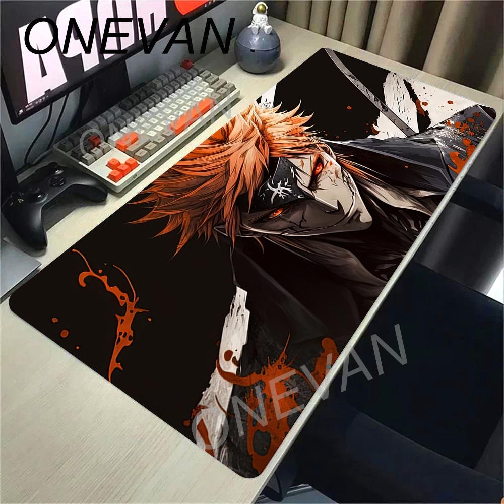 Japan Cool Anime Mouse Pad Laptop Black And White Keyboard Rug PC BLEACH Gamer Cabinet Desk Mat XXL Rubber Anti Slip Mousepad