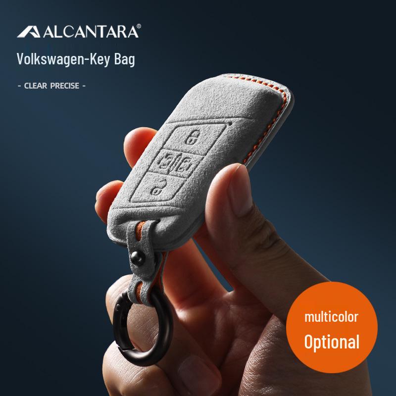 Volkswagen Car Models Three-Dimensional Alcantara Suede Key Case