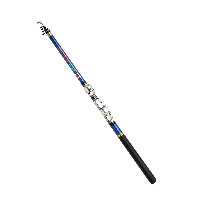 Six-Color Fishing Rod Combo: Super Hard, Long Cast Sea Rod with Metal Reel for Big Fish.