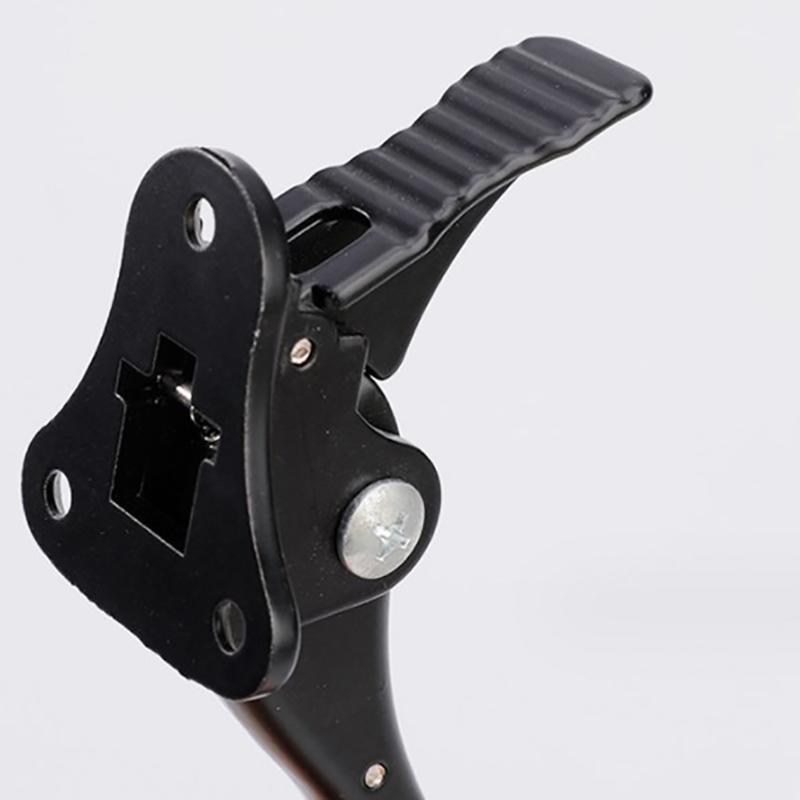 Adjustable Pedals Door Stopper Heavy Duty Mute Zinc Alloy Door Stops With Non-Slip Rubber Tip Hidden Wall Protector Hardwa