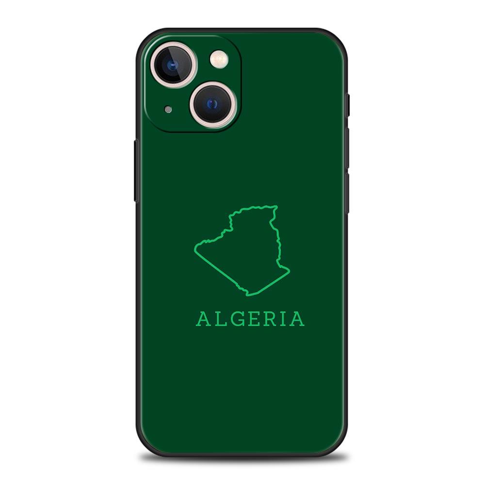 

Чехол для телефона iPhone 16 15 14 13 12 11 Pro Max XS X XR SE 7 8 Plus Защитный корпус Паспорт Алжира iPhone 16e Мягкий ТПУ чехол iPhone 14 Plus