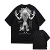 Anime Jujutsu Kaisen Yuta X Rika Grafické tričko Bavlna Oversized tričko unisex Krátký rukáv Kulatý výstřih