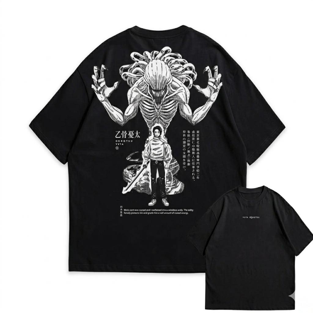 

Anime Jujutsu Kaisen Yuta X Rika Graphic TShirt 100Cotton Oversized Shirt unisex Unisex Short Sleeve ONeck Y2k Selling Popular 4XL