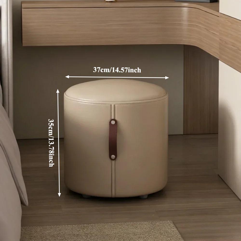 Modern Vanity Stool Makeup Stool Leather Makeup Bench Shoe Changing Bench Living Room Leisure Chairs Dressing Chair