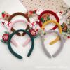 Mori Style Christmas Headband: Plush Deer Hair Clip for Autumn/Winter Festivals.