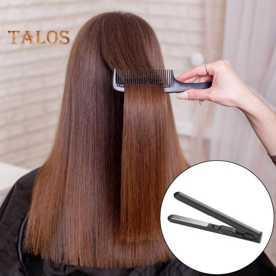 USB Mini Curling Iron 2-In-1 Dual Purpose Curling Wand Flat Iron Hair Straightener Curler Fast Heating Portable Travel Women Short Long Hair Styling