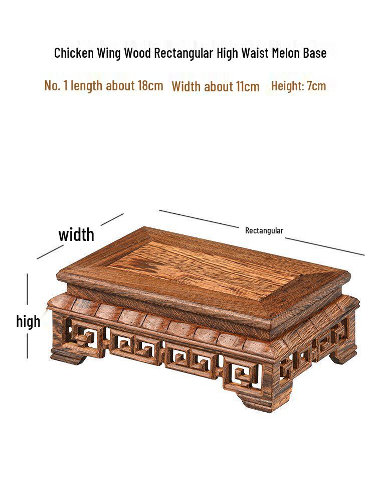 Holzsockel für Vase, Bonsai, Buddha-Statue oder Teekanne