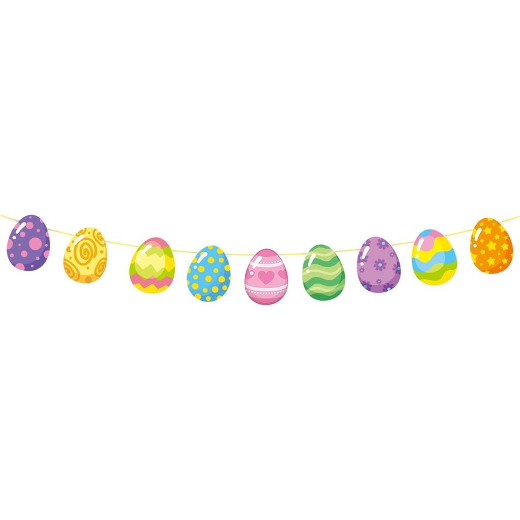 Easter Party Decoration Easter Flag Spiral Hanging Honeycomb Ornament Scene Arrangement