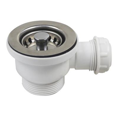 Brida de PP de acero inoxidable de 70 mm compatible con el kit de desagüe del minicolador de la cocina del fregadero