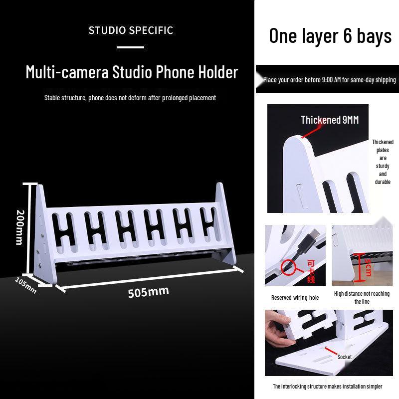 Multi-Device Vertical Charging Station: Simple Desktop Multi-Phone Holder