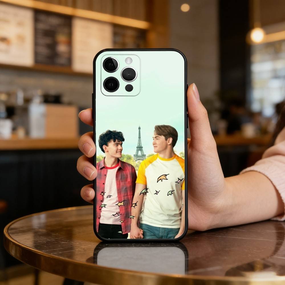 New H-Heartstopper M-Movie Soft Silicone Black Cover,Phone Case For iPhone 17,16,15,14,13,12,11 Plus,Pro Max,XS