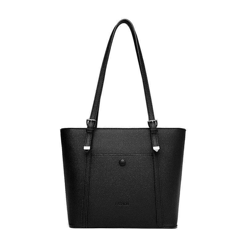 Pu Leather Shoulder Tote Bag for Women Solid Color Luxury Woman Fashion Brand Designer Large Female Handbags Ladies Hand Bags