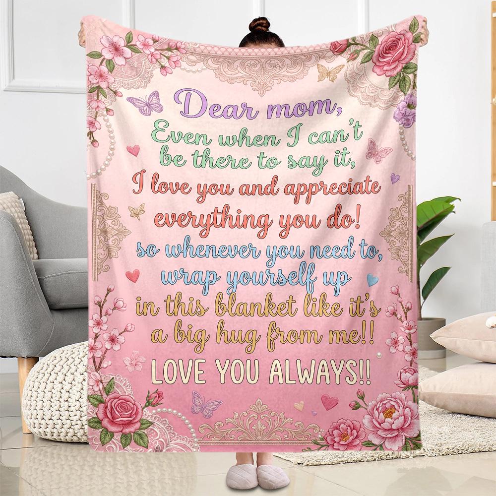 Warmth Of Love Blanket Flannel Blanket-Soft and Suitable for Sofas,Beds,Offices,Travel,All Seasons,Great Gift for Holidays and Birthdays.