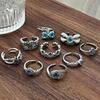 Sweet Light Luxury Sea Blue Zircon Super Flash Open Ring Niche High-End Feeling Stacking Wearing Colored Treasure Ring Woman