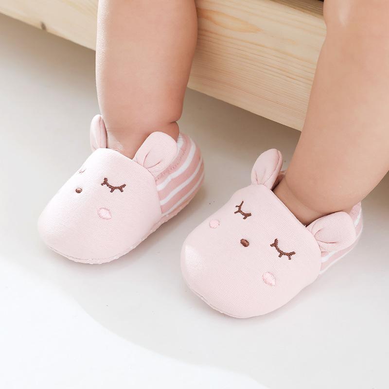Baby Boys Girls Crib Shoe Sports Crib Shoes Infant First Walkers Toddler Soft Sole Anti Slip Baby Floor Sneakers Spring Autumn 0-24Month Prewalker