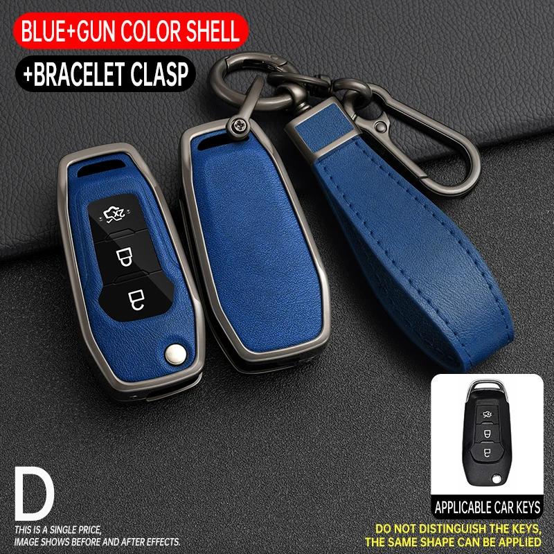 Interior Mouldings Car Remote Key Case Cover for Ford Figo 2017 Mondeo 5 Ecosport Fiesta Mk8 Everest Ranger Fusion Kuga Escort F