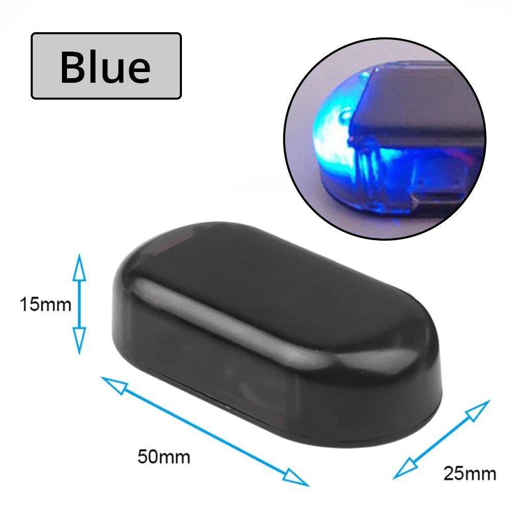 Car Solar Powered Security Lights Dummy Alarm Wireless Warning Anti-Theft Caution Lamps LED Flashing Imitation Decorative Lights