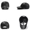 Northwood PU Leather Baseball Cap for Men Autumn Winter Outdoor Warm Baseball Hat Solid PU Faux Leather Trucker Hats
