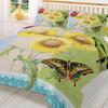 Flower Sunflower Butterfly Postmark Duvet Cover With Pillow Case Custom 3pcs Bedding Set Quilt Cover Double Bed Home Textile