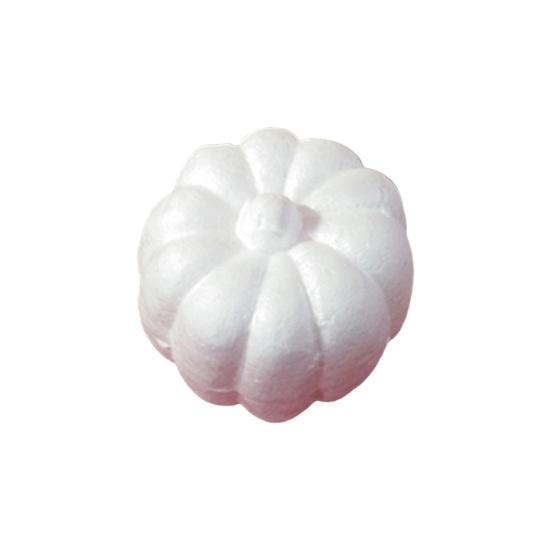 12Pcs Foam Pumpkins White Artificial Pumpkin Ornaments Paintable DIY Crafts for Halloween Fall Thanksgiving Photography Props