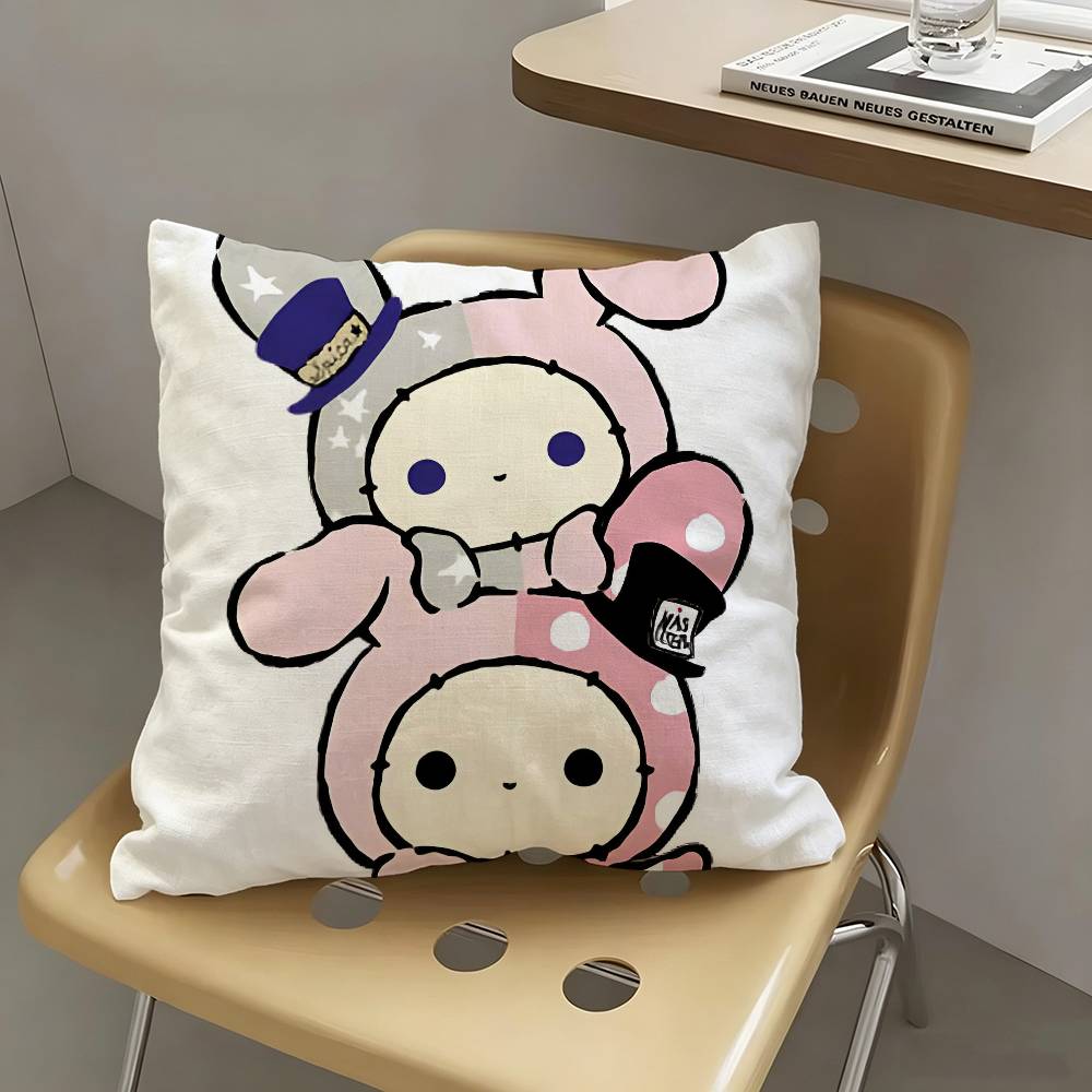 1pc Cute Japan S-sentimental Circus Pillow Case Fashion Square Pillowcase Bedroom Sofa Room Ins Decoration Leisure
