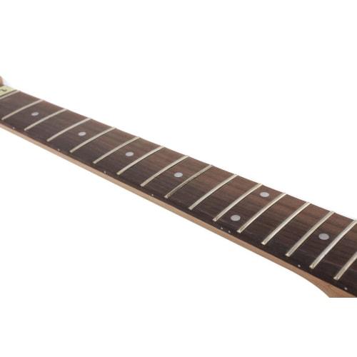 24 fret 24.75 inch Mahogany and Rosewood paddle head guitar neck with beautiful inlays