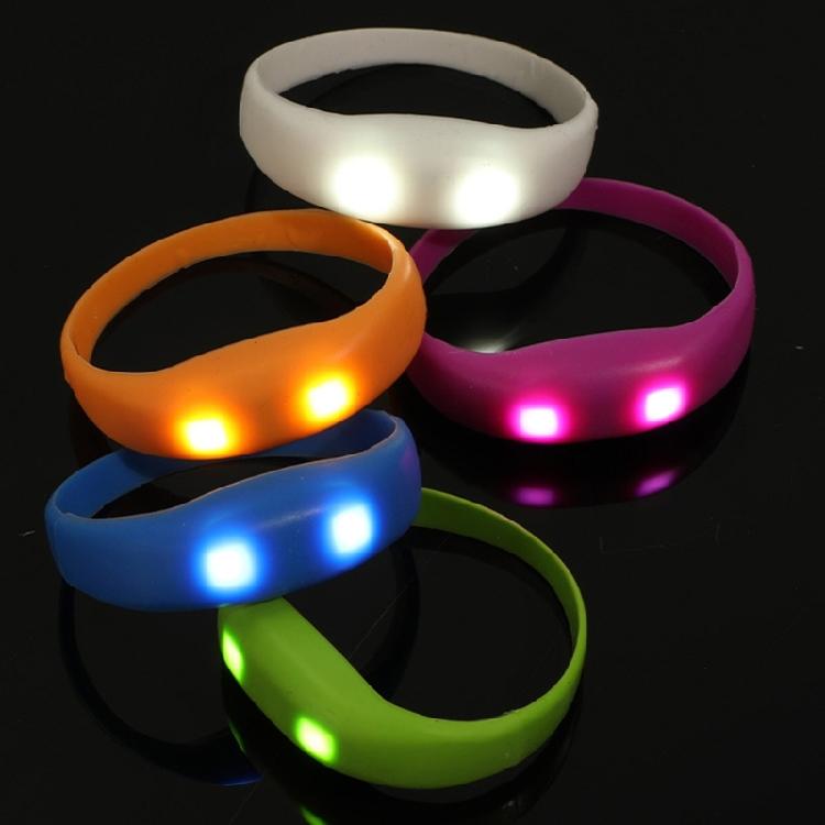 Set of 8 Flashing LED Bracelets Wristbands for Christmas Birthday Lighted LED Bracelets for Sport Outdoor Running