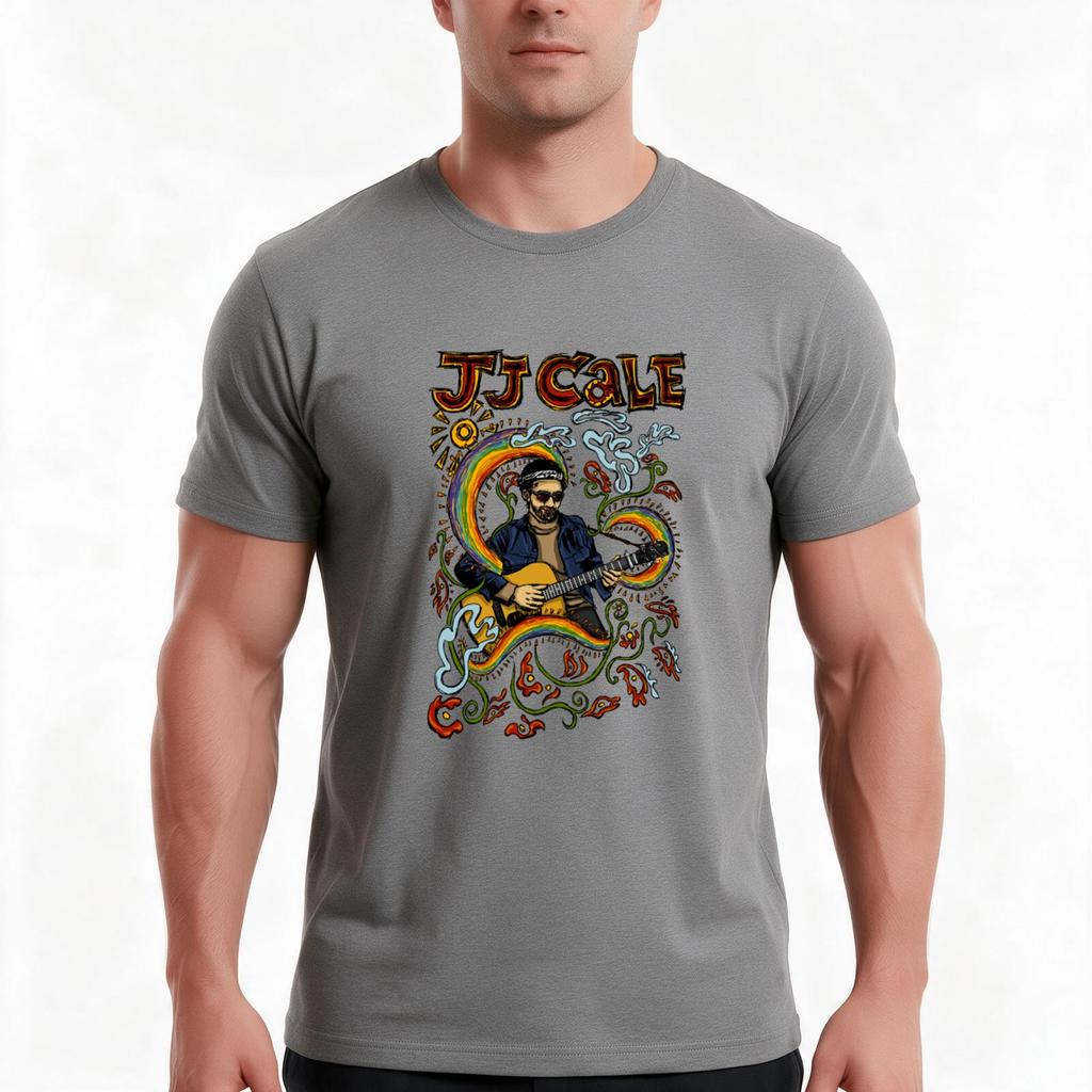 Jj Cale TShirt Summer Casual Cotton Tee Oversized Streetwear Tops Vintage Graphic Print Loose Fit Short Sleeve 100 Cotton