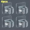 Mop Holder Storage Rack Bathroom Suction Hanging Pipe Traceless Mop Clip Broom Hanger Wall-Mounted Waterproof Rack White Amagi