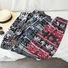 Elephant Pants Shorts Casual Adjustable Elastic High Waistband Strap Rope Women Men Unisex Print Thailand Streetwear Beach Bohemian Retro Vintage