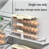 Egg Carton Roller Dispenser: Stackable Refrigerator Door Storage Box