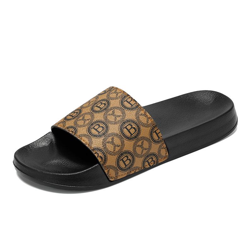 Men's Trendy Printed Non-Slip Flip-Flops: Soft, Comfortable, Wear-Resistant for Indoor/Outdoor Use