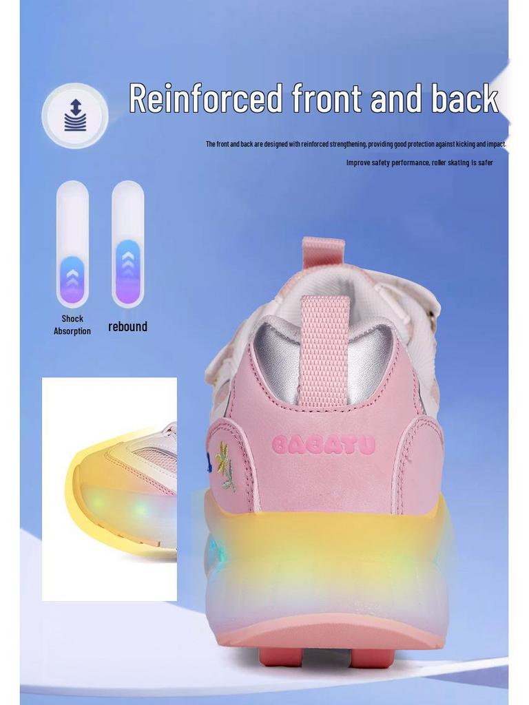 2025 Boys' & Girls' Spring/Fall Detachable Four-Wheel Roller Skate Shoes