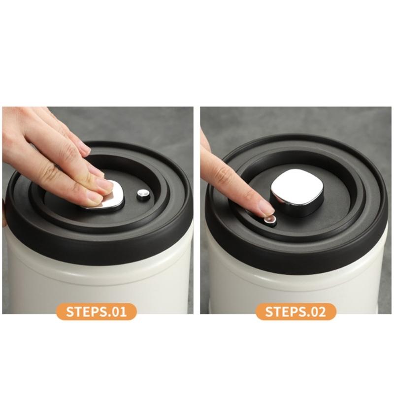 Vacuum Container for Food Preservation Modern Vacuum Seal Freshness Container Large Canister Home Organizations
