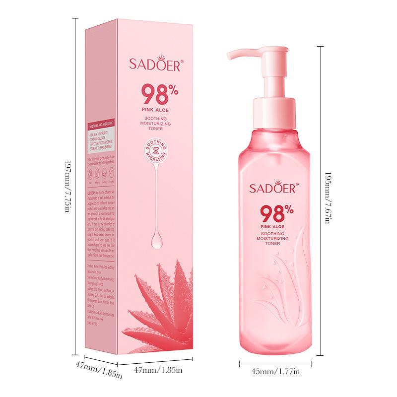 Pink Aloe Vera Soothing Moisturizing Water 240ml Moisturizing Moisturizing Toner Skin Care Products