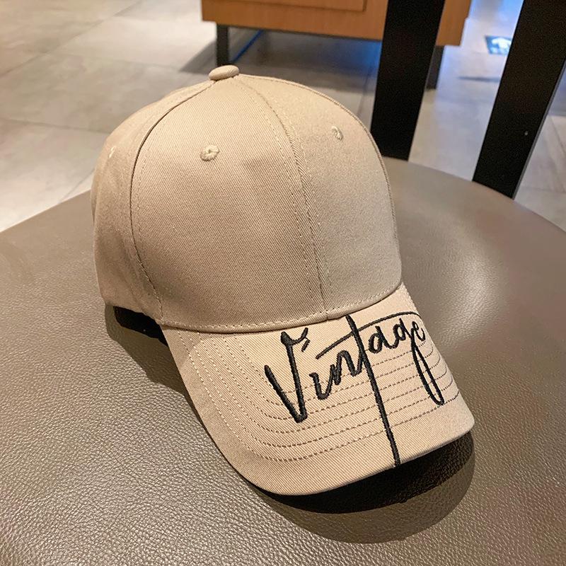 New hardtop sunshade baseball cap for men and women, trendy face, small sun hat, versatile summer cap