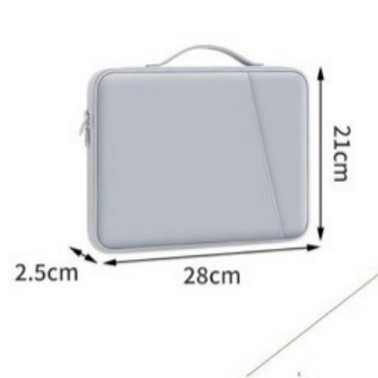 Drop-Proof Slanted Front Pocket PU Handbag with Pen Holder for iPad