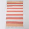Turkey Striped Cotton Tassel Beach Towel for Adults