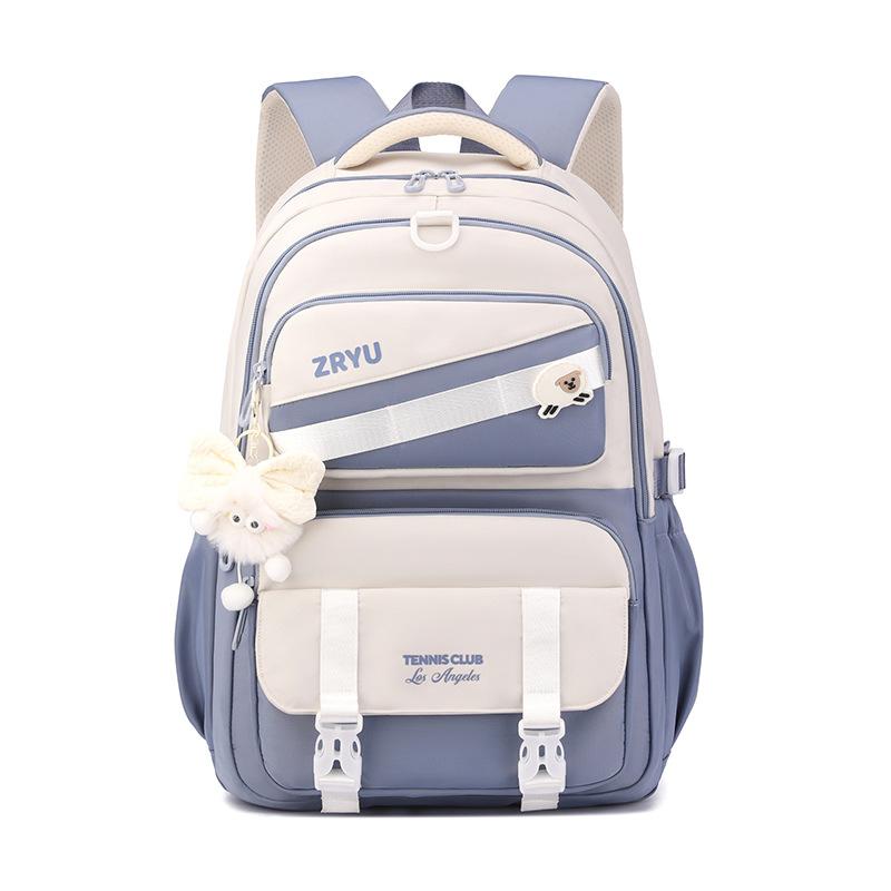 New Ultra Light Girl Backpack with 3-6 Weight Reduction and Spine Protection for Junior High School Students