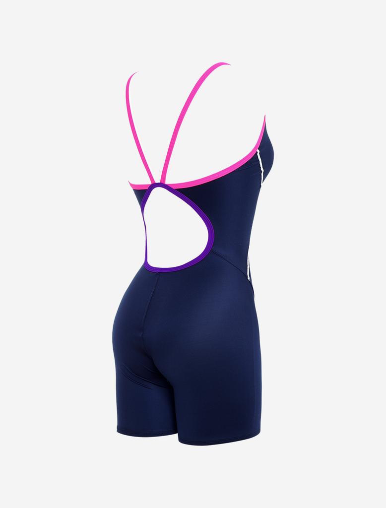 Toneidoseupocheu Tough Navy Women'S Indoor Half-Body Swimsuit
