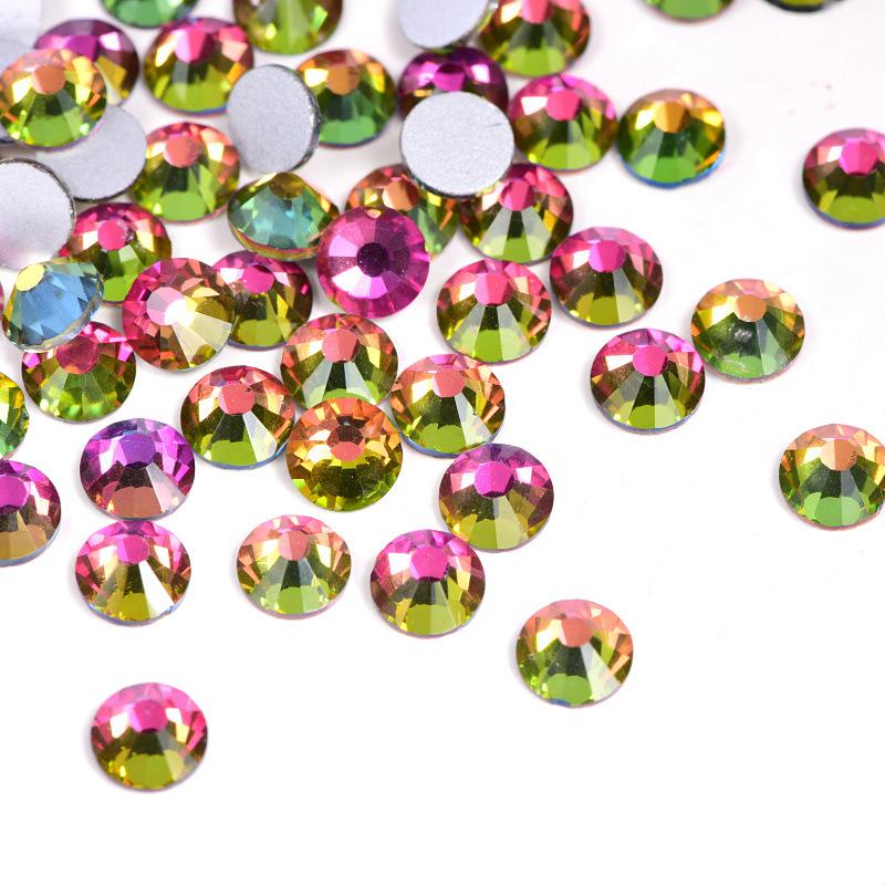 Yantuo Factory Bulk Package Non-Hotfix AB Crystal Stone Glass Flatback Rhinestones Ss4 Ss6 Ss8 Ss10 Ss12 Ss16 Ss20